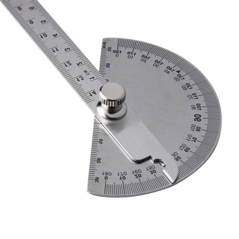 14cm Stainless Steel Bevel Protractor 180 Degree Semicircular