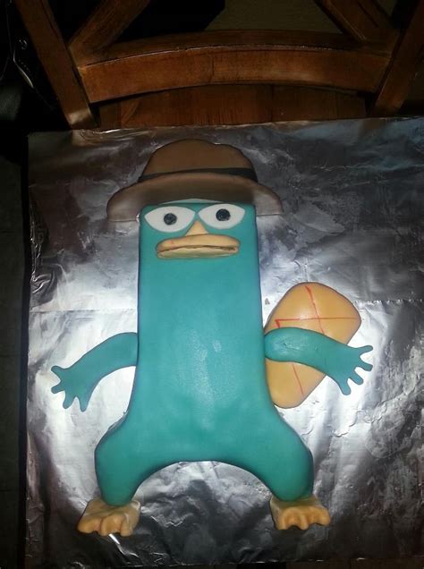 Perry The Platypus Cake I Made For Kaydins 6th Birthday Perry The Platypus Birthday Made
