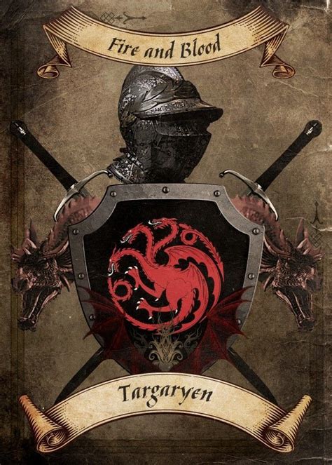 Game Of Thrones Coat Of Arms House Targaryen Displate Artwork By