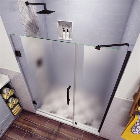 Aston Belmore 47 25 In To 48 25 In X 72 In Frameless Hinged Shower