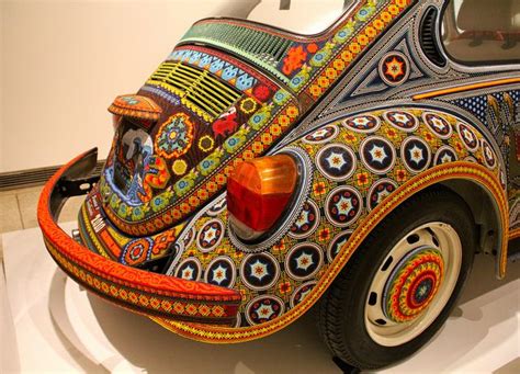Vochol Art On Wheels Sdmart Right Rear Huichol Art Mexico