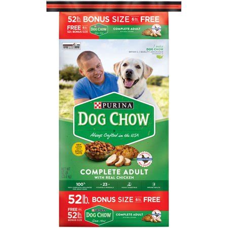 It's all the nutrition your dog needs to help him or her live a healthy, happy life. Purina Dog Chow Complete Adult Bonus Size Dry Dog Food, 52 ...