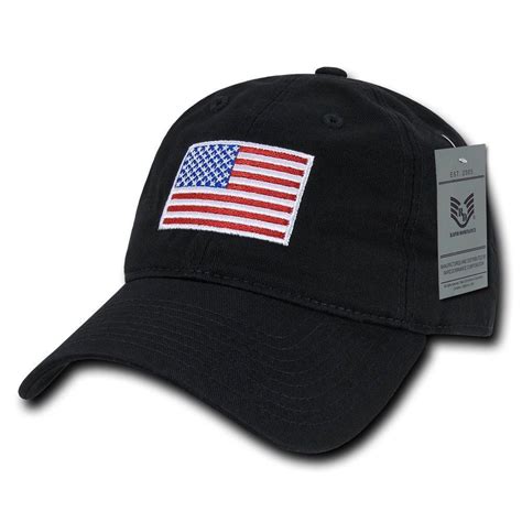 Patriotic Usa American Flag Embroidered Relaxed Polo Baseball Dad Caps
