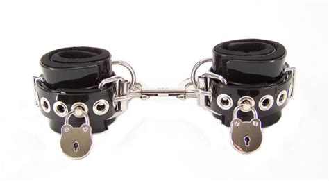 Locking Lined Pvc Wrist Bondage Cuffs On Literotica