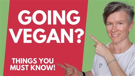 Top Things To Know Before Going Vegan What I Wish Id Known Youtube
