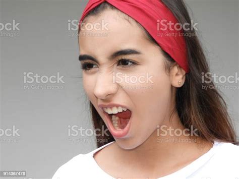Teenage Girl Yelling Stock Photo Download Image Now Adult