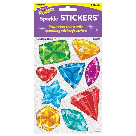 Sparkle Stickers® Large Sparkling Gemz T63366 — Trend Enterprises Inc