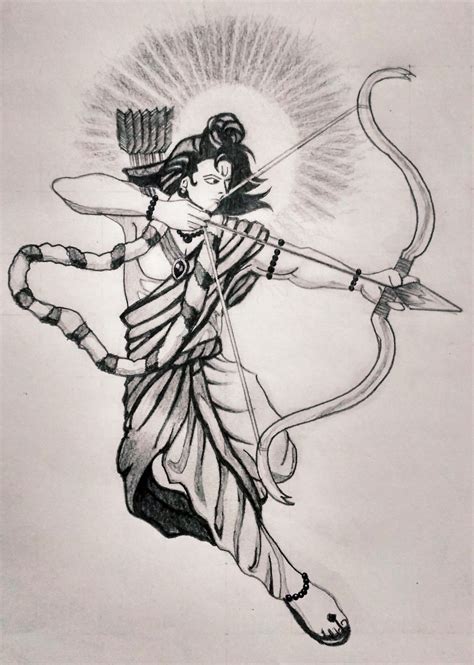 Shri Ram Sketch Sketch Instagram Boho Art Drawings Art Drawings