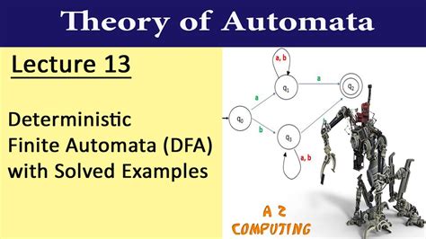 Lecture 13 Dfa Deterministic Finite Automata With Solved Examples