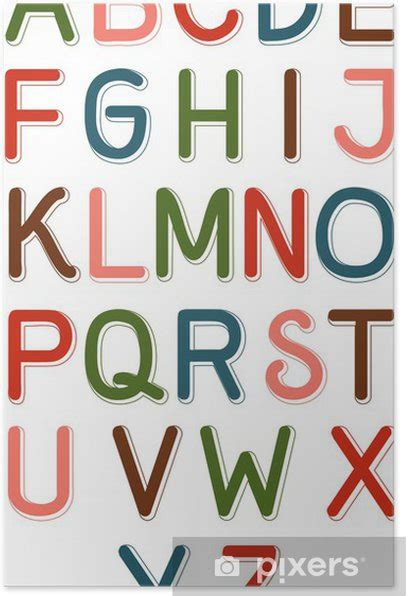 Poster Alphabet Pixersde