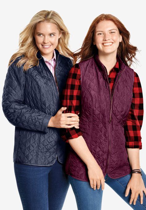 Zip Front Quilted Vest Fullbeauty Outlet