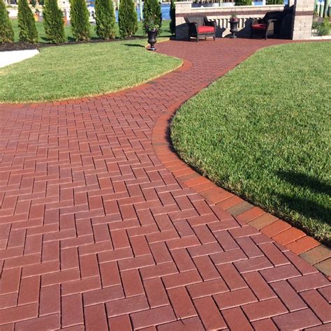 Midland Clay Pavers Red 230x114x60mm In Yard Darling Downs Brick Sales