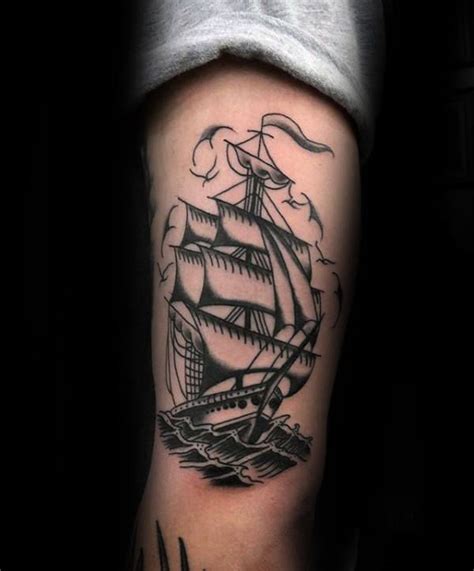 60 Traditional Ship Tattoo Designs For Men 2024 Guide Ship Tattoo
