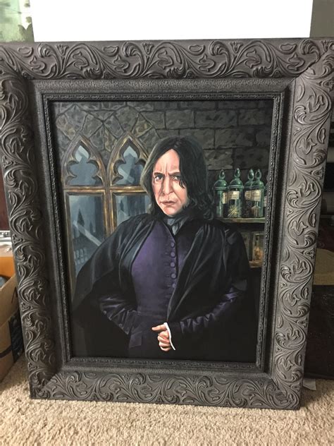 Snape Portrait Oil On Canvas Rfanart