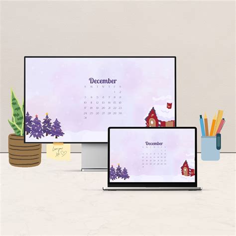 2023 Desktop Calendar Wallpapers Different Theme For Every Etsy