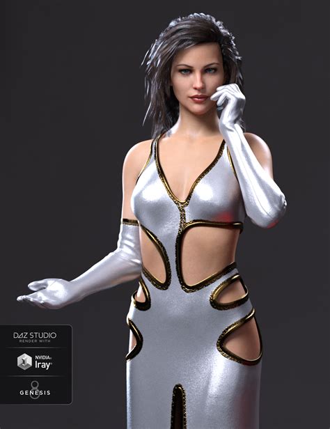 DForce Starlet Dress For Genesis 8 Female S Daz 3D