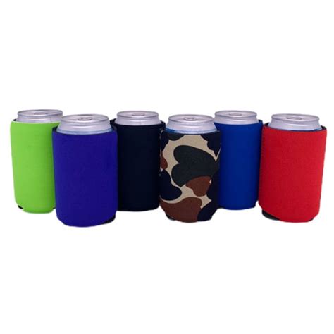 Blank Neoprene Collapsible Can Coolie Variety Color Packs Wholesale
