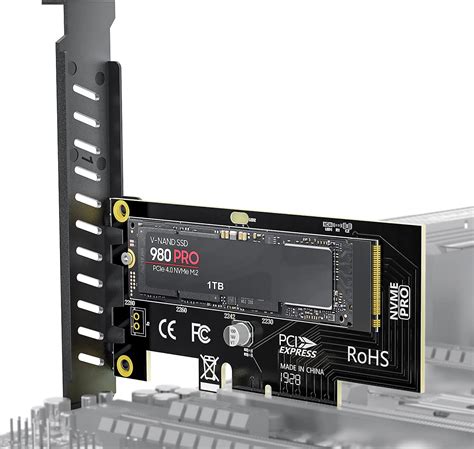 بطاقة محول SSD M NVME من امبكوم الى منفذ الملحقات الاضافية السريع Gbps SSD محول PCIe