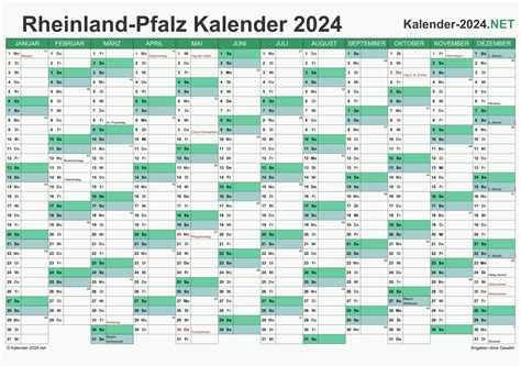 Kalender Rheinland Pfalz