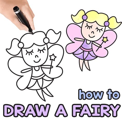 How To Draw A Fairy Step By Step Drawing Tutorial Ôn Thi Hsg