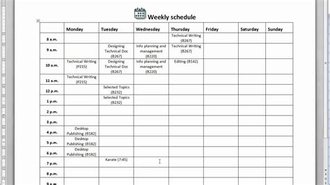 Schedule Template Aesthetic Attending Five Reliable Sources To Learn