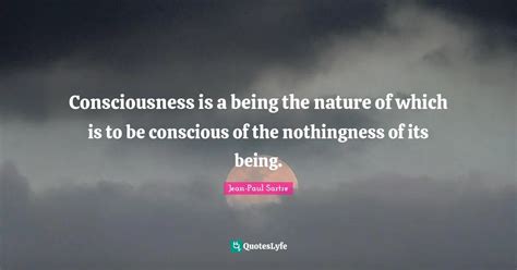 Consciousness Is A Being The Nature Of Which Is To Be Conscious Of The