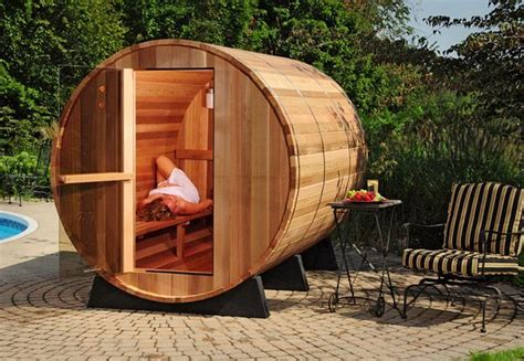 New Indooroutdoor Barrel Sauna Kit 6 Person Free Shipping Sauna