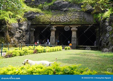 Architecture Of Elephanta Caves In Mumbai In Agra India Editorial