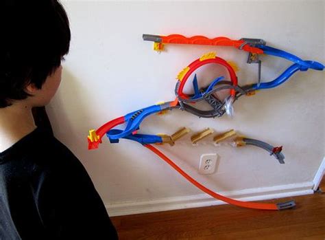 Hope you all enjoy and make sure to leave a like. Wall mount hot-wheels track--cool use of wall space (not so much a project as a "let's buy this ...