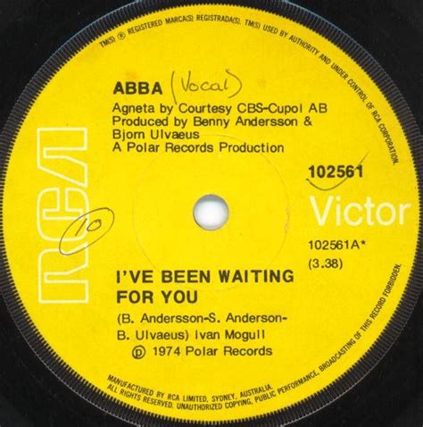 Abba I Ve Been Waiting For You Releases Discogs
