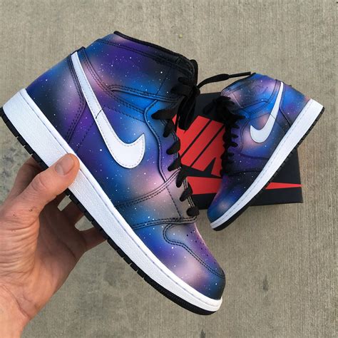 Custom Painted Galaxy Retro Nike Jordan 1 Sneakers