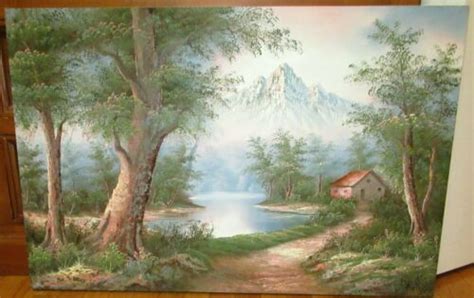 Cinness Large Original Oil On Canvas Landscape Painting Unframed Ebay