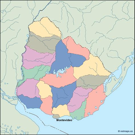 De este lado‍♀️ @aguscluaces quiero que conozcas nuestro pequeño y hermoso país mediante fotos @atardeceresuy. uruguay mapa vector eps | Netmaps. Mapas de España y del mundo