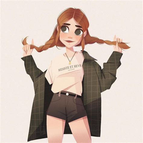 Instagram 1000 Girl Cartoon Illustration Girl Cute Art Styles