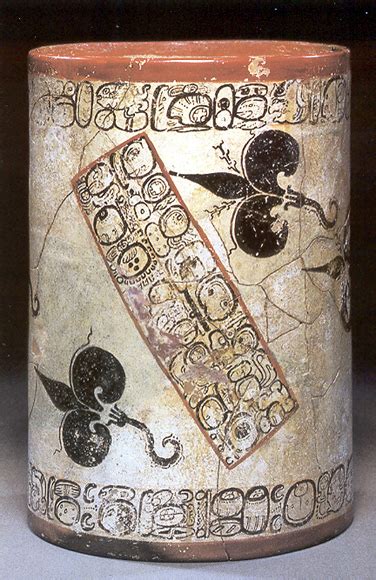 Maya Codex Style Cylindrical Vessels