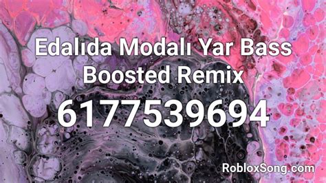 More than 40,000 roblox items id. Edalıda Modalı Yar Bass Boosted Remix Roblox ID - Roblox music codes