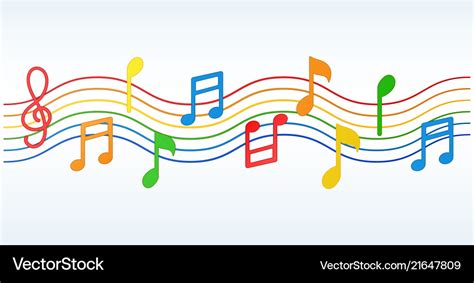 Colorful Music Notes Images