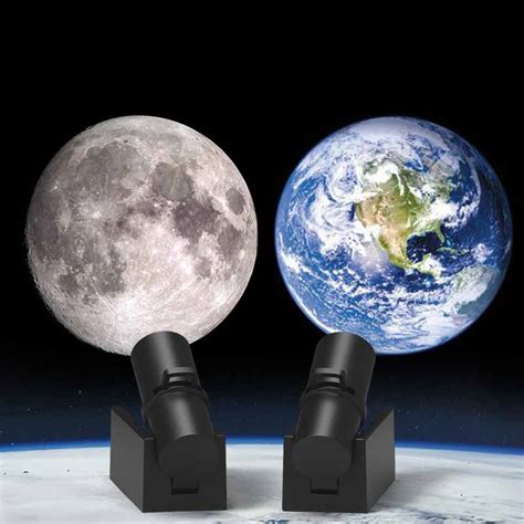 Star Projector 2 In 1 Earth Moon Projection Lamp Galaxy Ligh