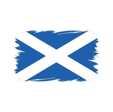 Scotland Flag With Watercolor Brush 4943949 Vector Art At Vecteezy