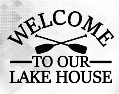Lake House Sign Svg Lakehouse Svg Lake House Svg Lake Svg Lake Cut