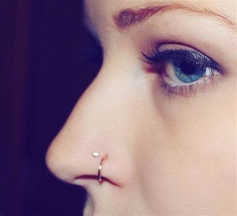 Ring Cute Double Nose Piercing Same Side Double Nose Piercing 9