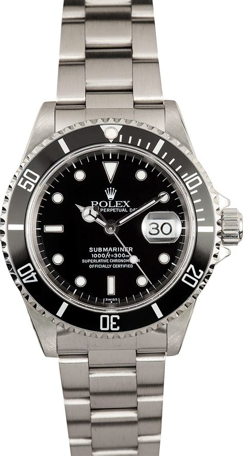 Here, we've listed the steel, gold and everrose daytona although most people will associate rolex with switzerland like the majority of major watch manufacturers, the brand was actually founded in london, england, in 1905. Men's Rolex Submariner 16610 Black Dial - Genuine Rolex ...