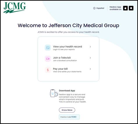 Patient Portal Healow Jcmg