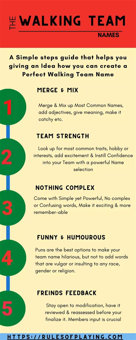 100 Walking Team Names To Speed Up Victory Rules Of Playing