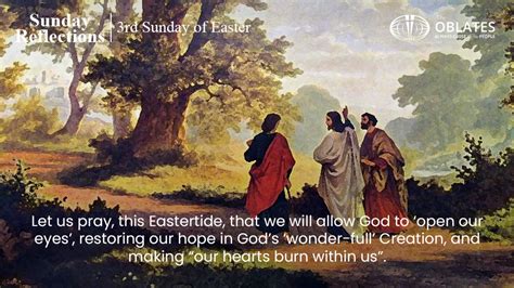 Gospel Reflection For The Third Sunday Of Easter Rd April