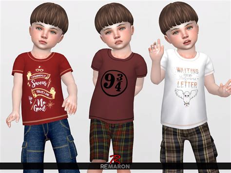 Toddler T Shirts 01 By Remaron At Tsr Sims 4 Updates