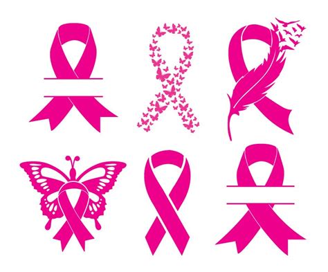 Awareness Ribbon Svg Cancer Awareness Ribbon Svg Breast Etsy