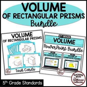 Volume Of Rectangular Prisms Task Cards And Powerpoint Lessons Th