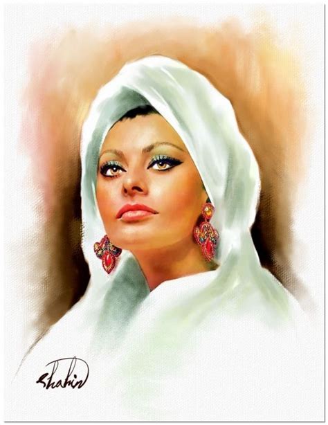 Sophia Loren By Shahin Sofia Loren Celebrity Drawings Celebrity