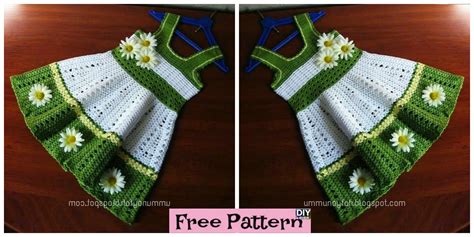 Pretty Crochet Toddler Dress Free Pattern Diy 4 Ever
